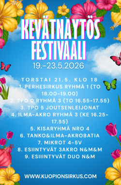 Kevätnäytös 2026 pääsylippu: Torstai 21.5 klo. 18